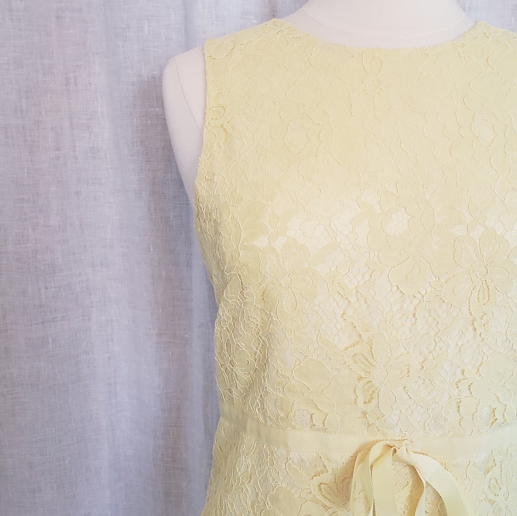 Lacy Yellow Dress By Banana